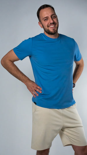 "Indigo" spalvos marškinėliai vyrams